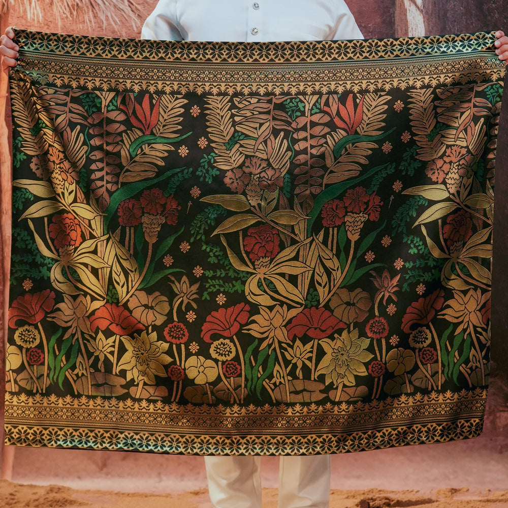 Rimba Hijau Original Sampin Adult - Green & Gold - SampinExclusiveMy