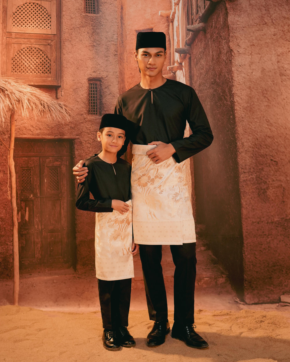 Bunga Raya Instant Sampin Adult - Offwhite & Gold - SampinExclusiveMy