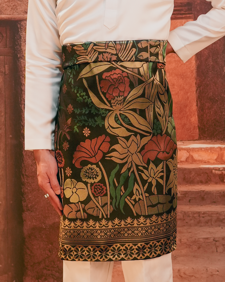 Rimba Hijau Original Sampin Adult - Green & Gold