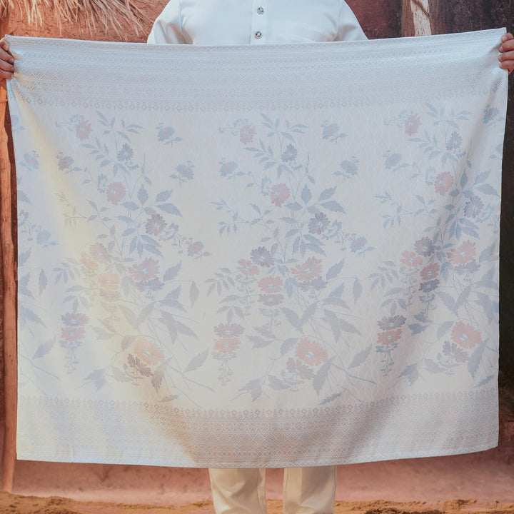 Seri Kenanga Original Sampin Adult - Soft Blue & Purple - SampinExclusiveMy