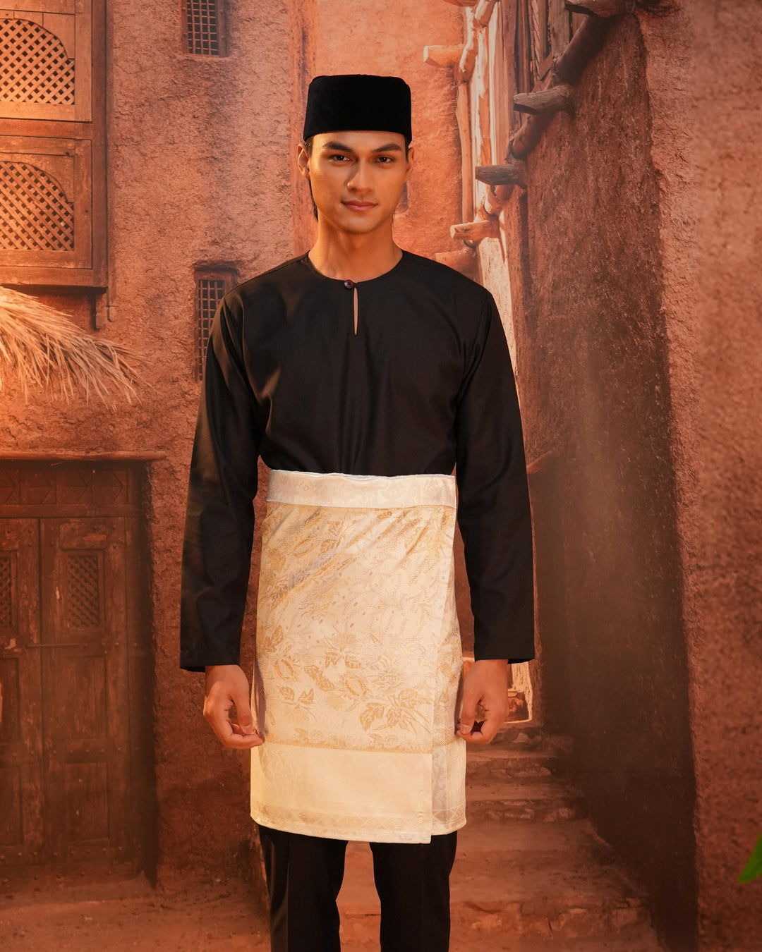 Seri Istana Instant Sampin Adult - Offwhite & Gold