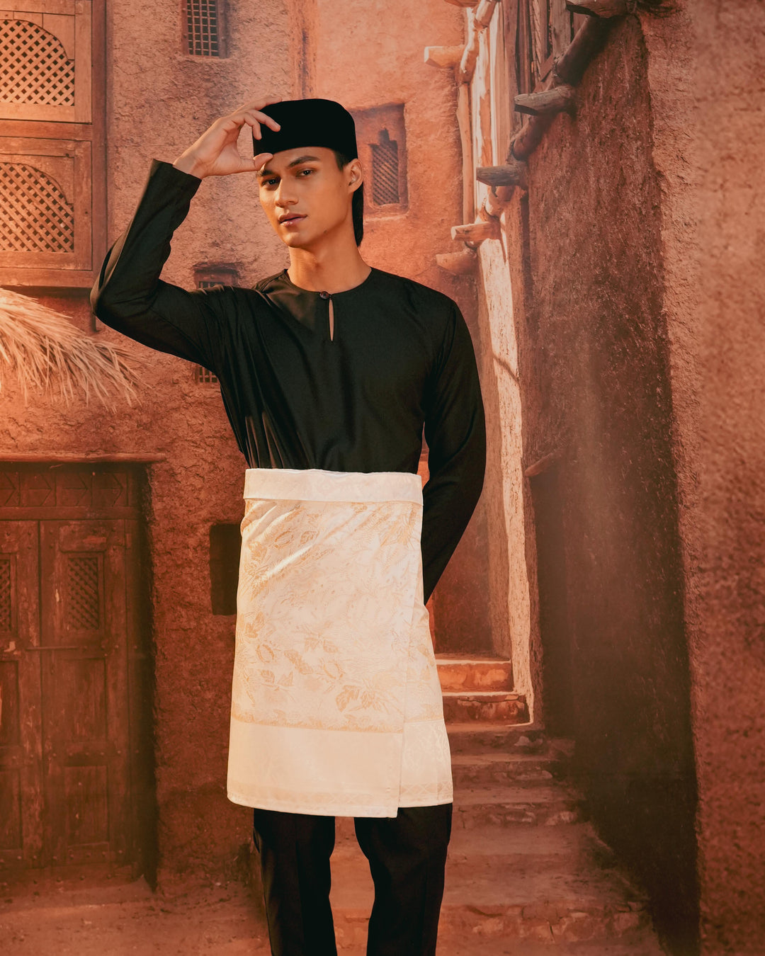 Seri Istana Instant Sampin Adult - Offwhite & Gold