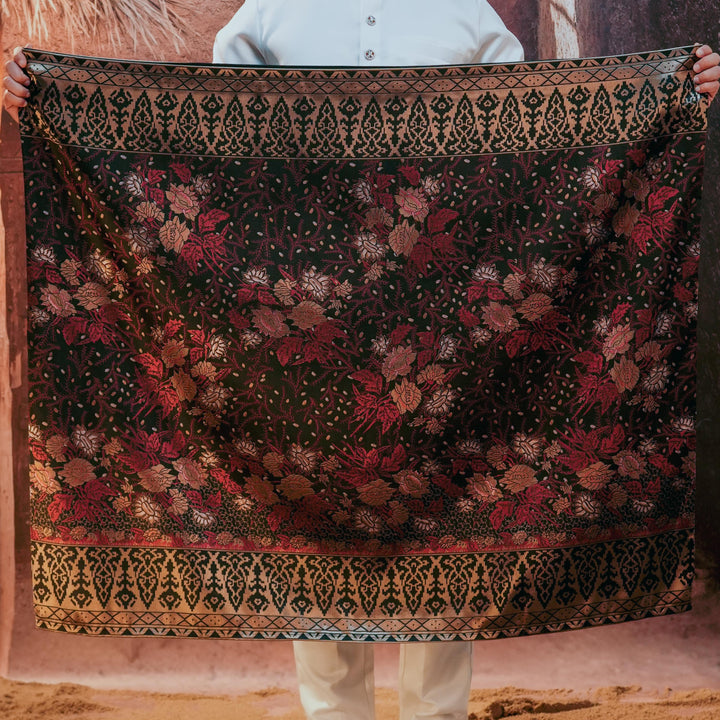 Seri Istana Original Sampin Adult - Maroon & Gold - SampinExclusiveMy