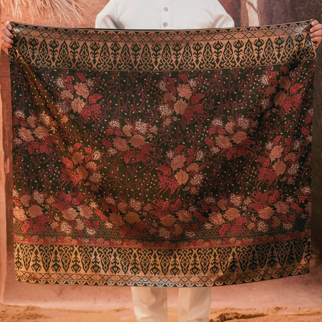 Seri Istana Original Sampin Adult - Maroon & Gold