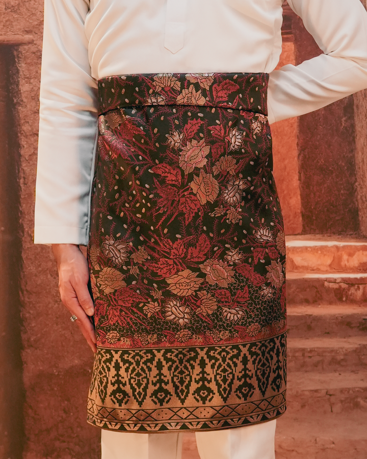 Seri Istana Original Sampin Adult - Maroon & Gold