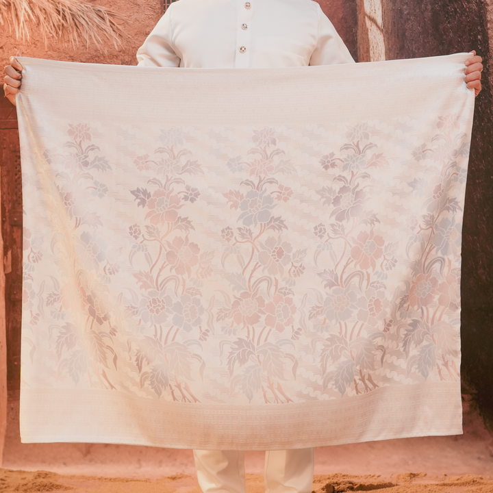 Bunga Raya Original Sampin Adult - Soft Blue & Purple