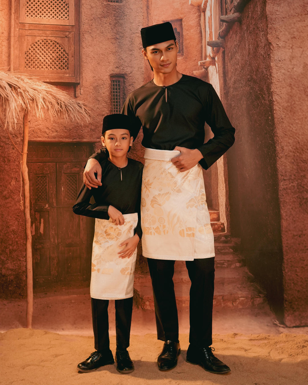 Rimba Hijau Instant Sampin Kid - Offwhite & Gold