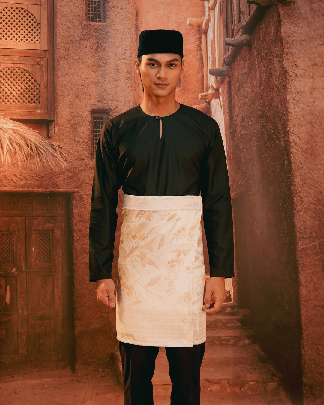 Seri Kenanga Instant Sampin Adult - Offwhite & Gold