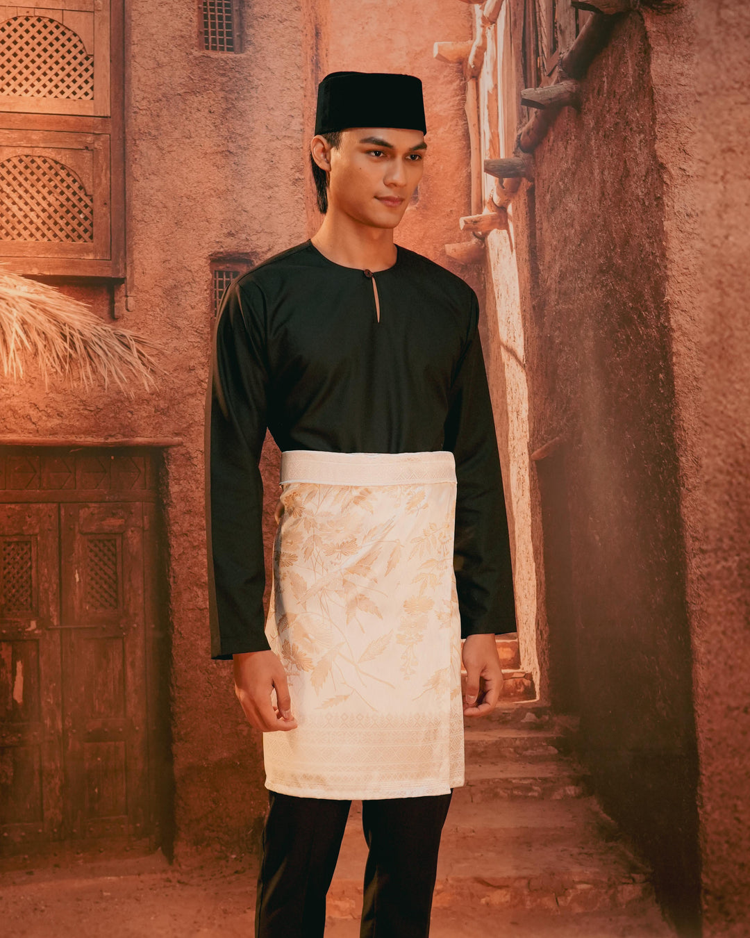 Seri Kenanga Instant Sampin Adult - Offwhite & Gold