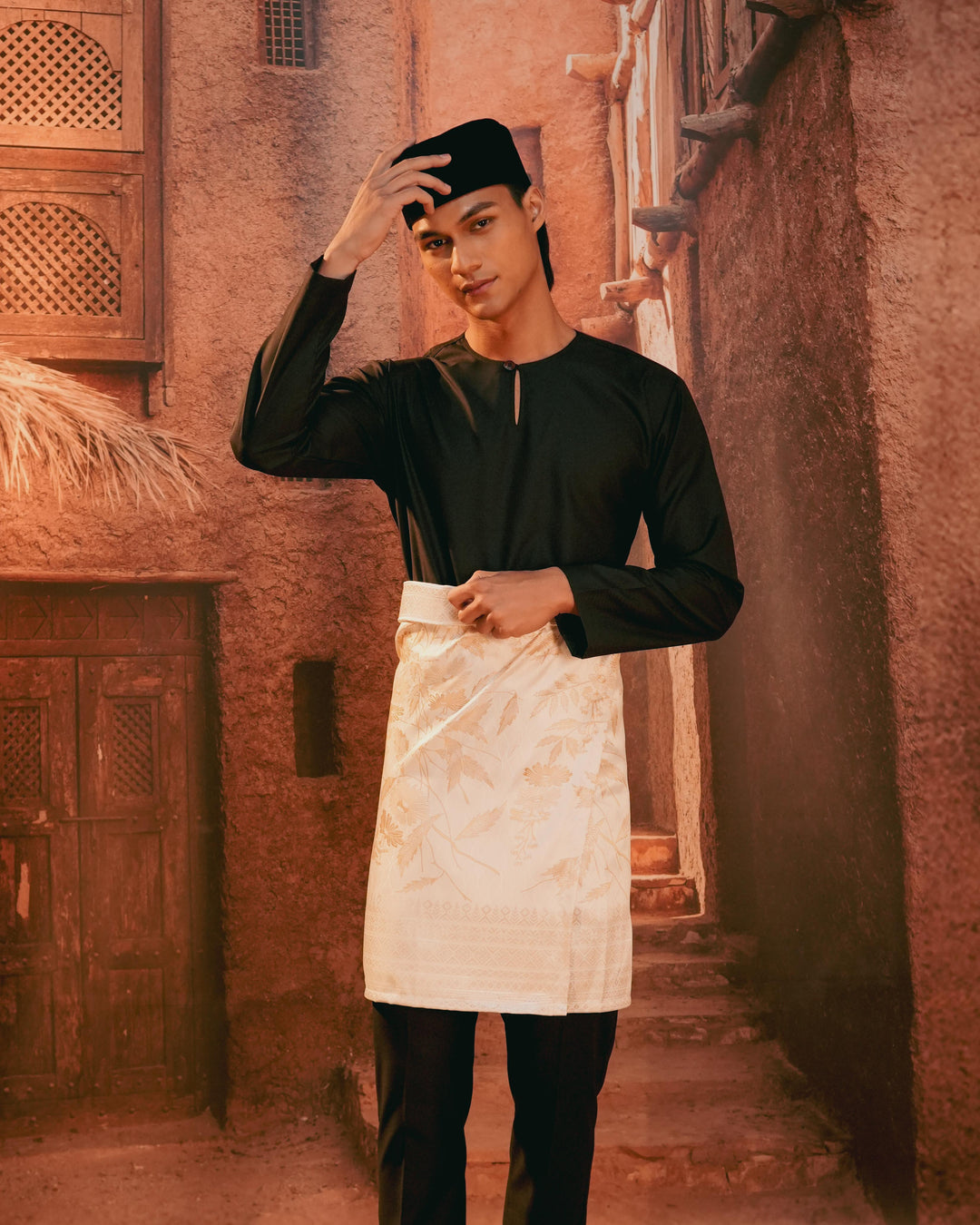 Seri Kenanga Instant Sampin Adult - Offwhite & Gold