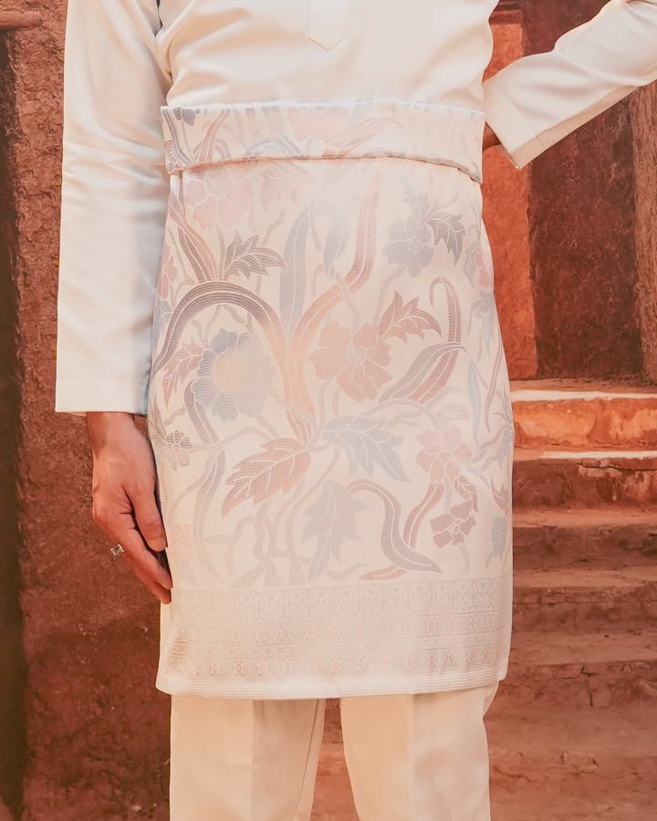 Anyaman Lestari Original Sampin Adult - Soft Blue & Purple