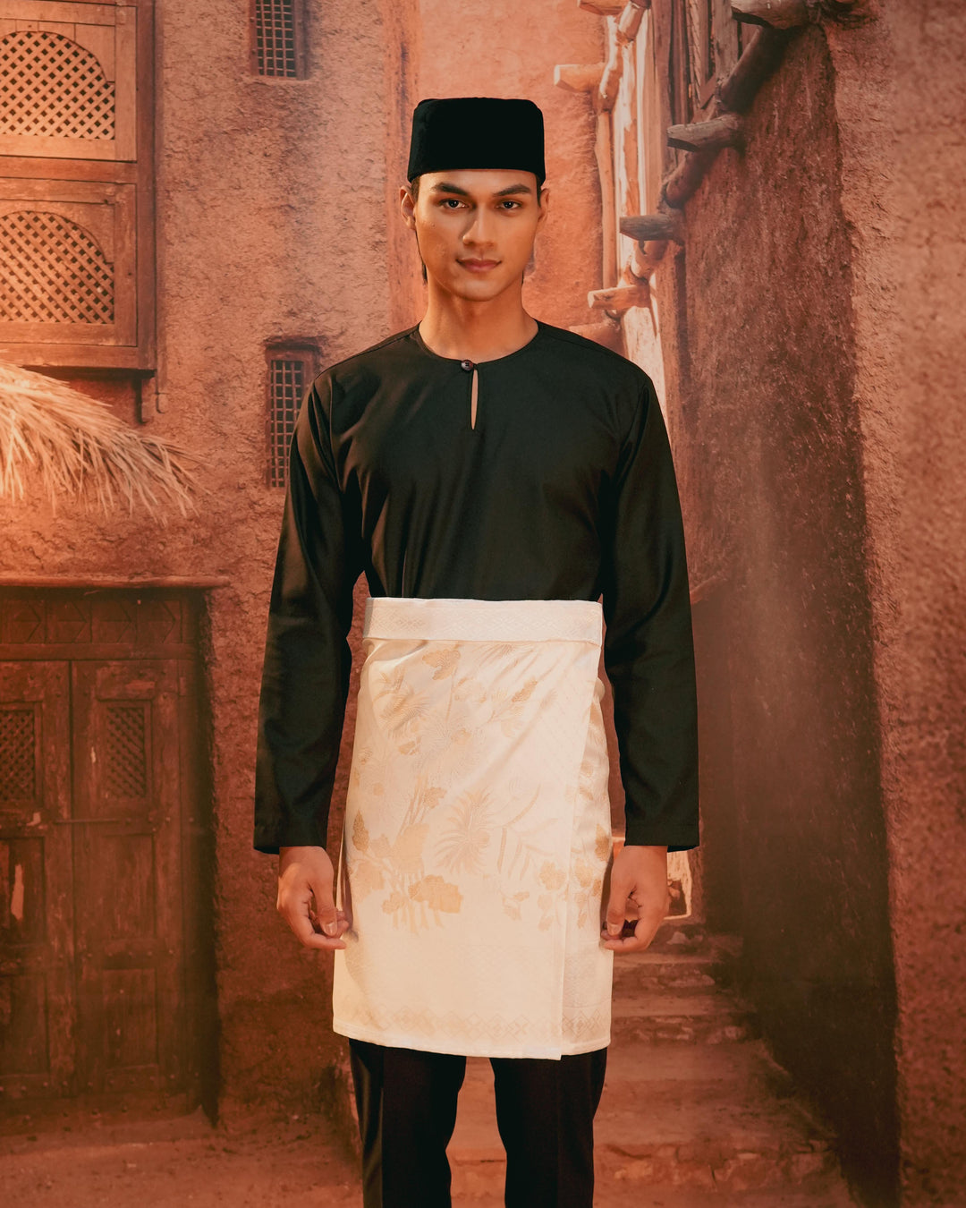 Purnama Instant Sampin Adult - Offwhite & Gold