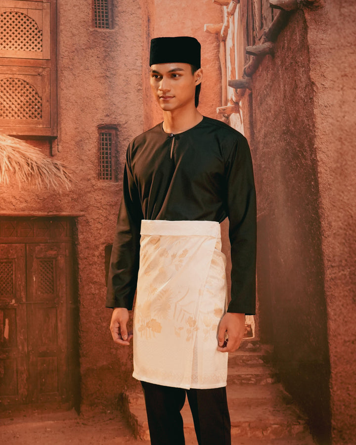 Purnama Instant Sampin Adult - Offwhite & Gold