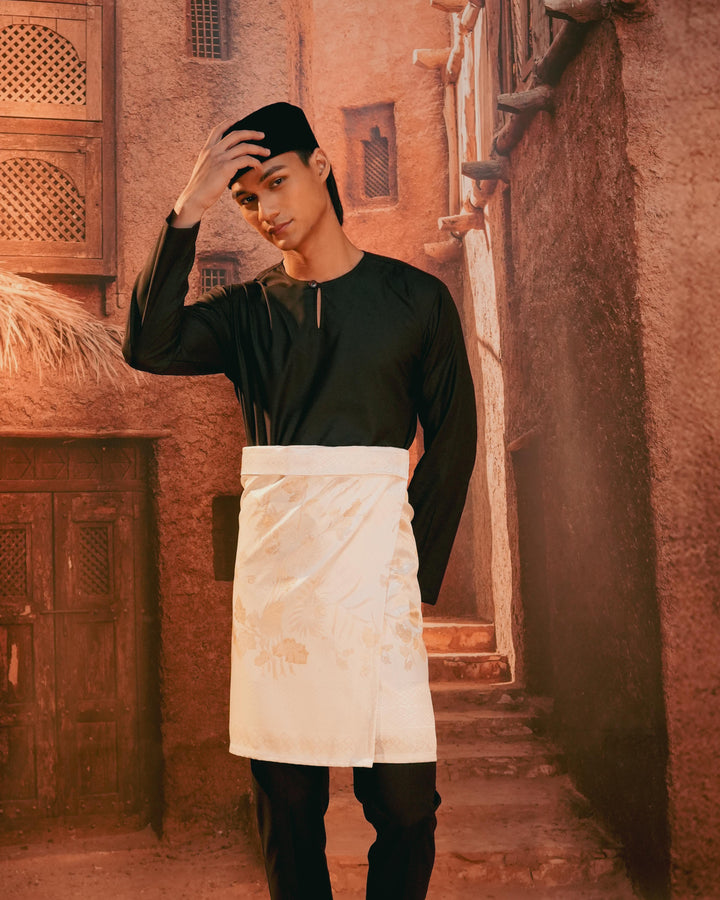 Purnama Instant Sampin Adult - Offwhite & Gold