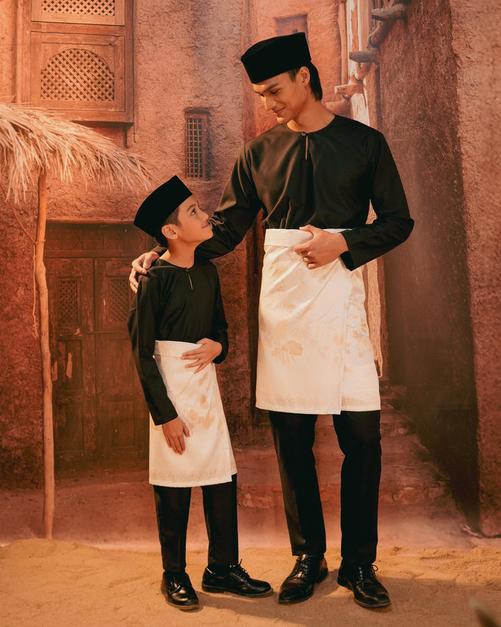 Purnama Instant Sampin Adult - Offwhite & Gold