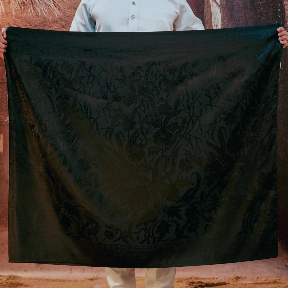 Anyaman Lestari Original Sampin Adult - Black & Black - SampinExclusiveMy