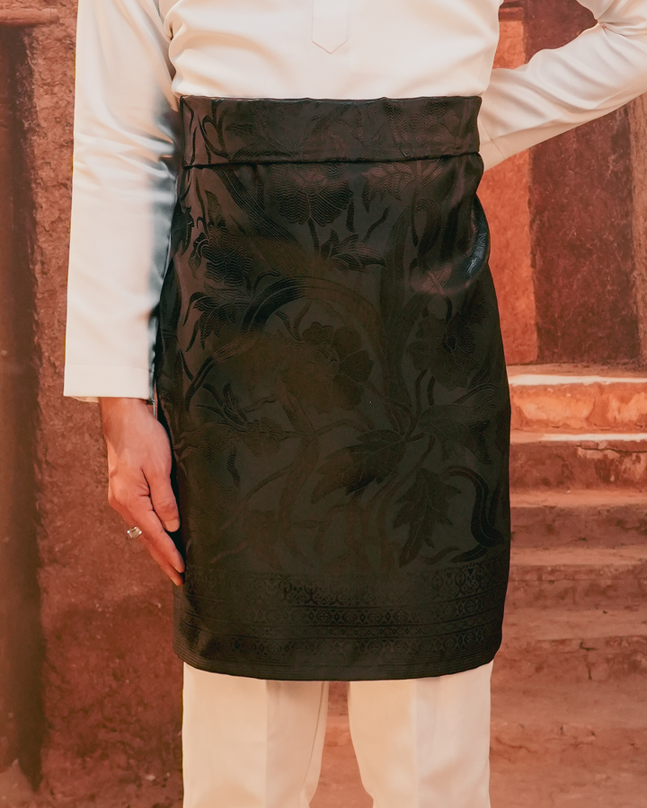 Anyaman Lestari Original Sampin Adult - Black & Black