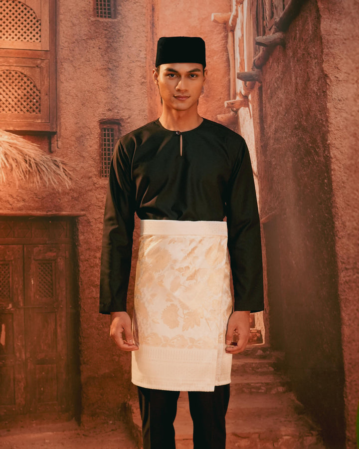 Kekwa Warisan Instant Sampin Adult - Offwhite & Gold