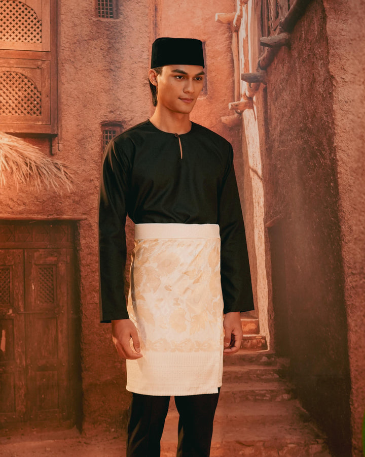 Kekwa Warisan Instant Sampin Adult - Offwhite & Gold