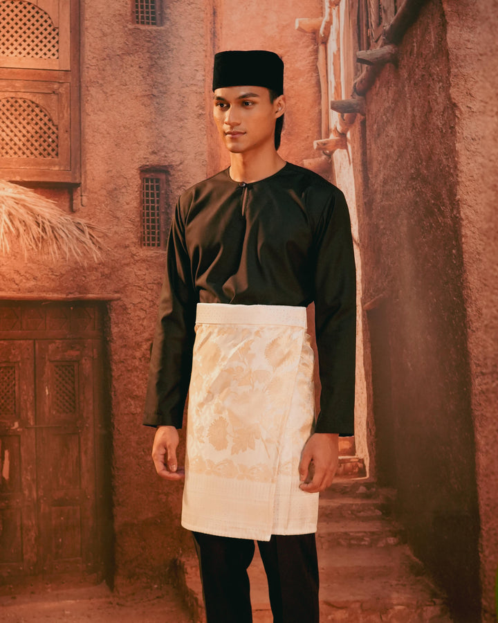 Kekwa Warisan Instant Sampin Adult - Offwhite & Gold