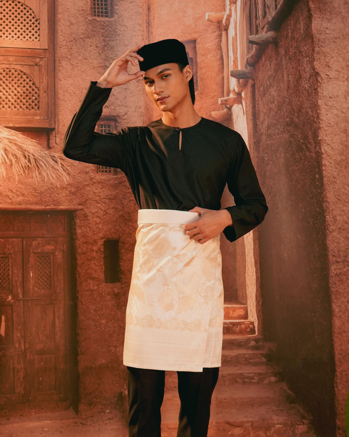 Kekwa Warisan Instant Sampin Adult - Offwhite & Gold