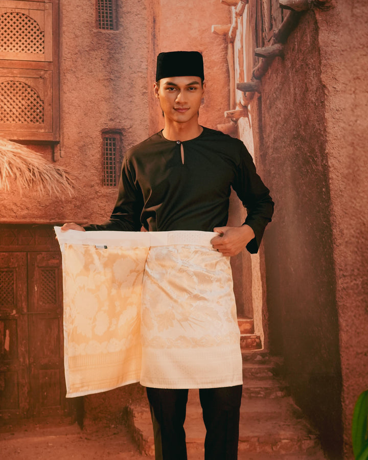 Kekwa Warisan Instant Sampin Adult - Offwhite & Gold