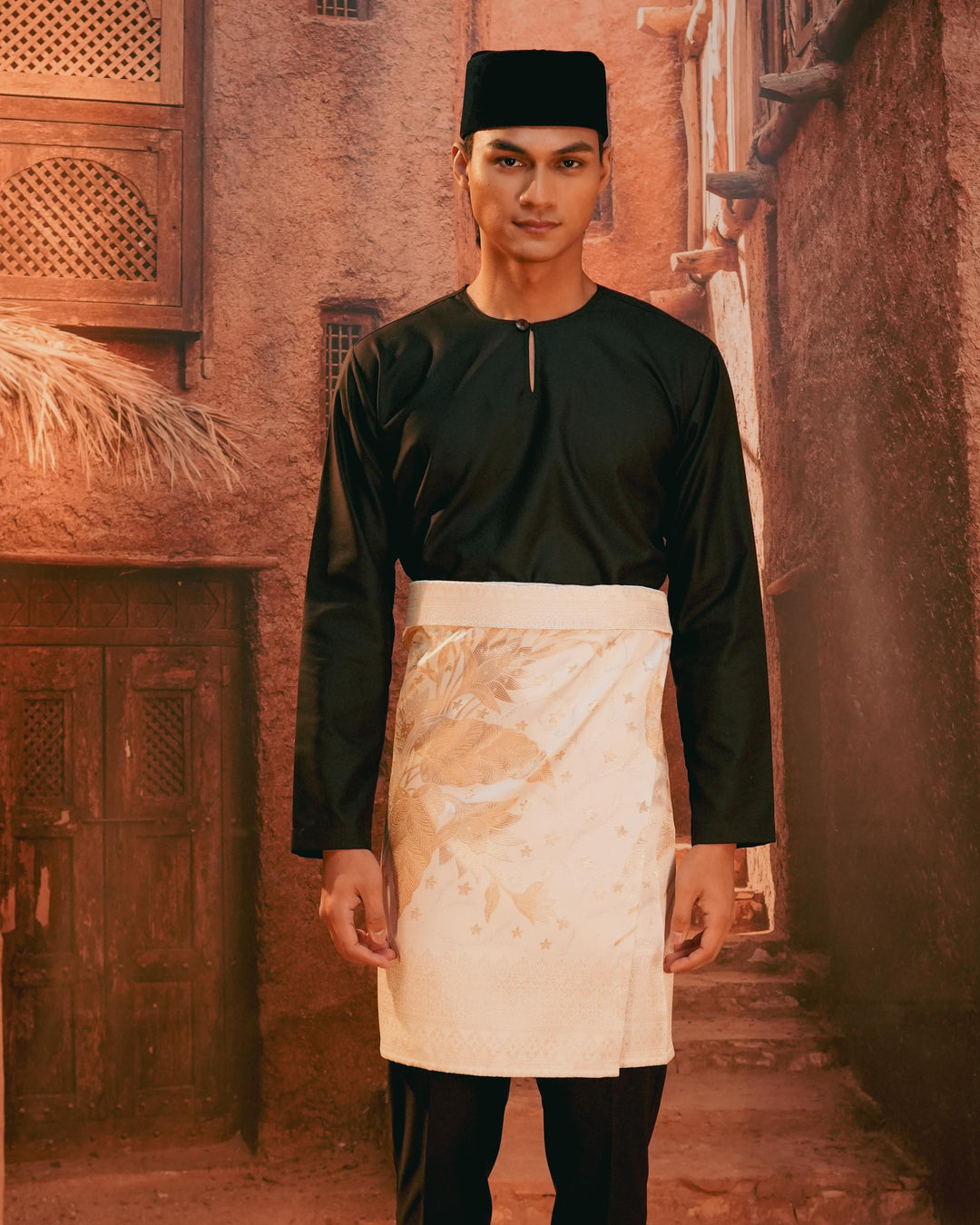 Bunga Seri Instant Sampin Adult - Offwhite & Gold