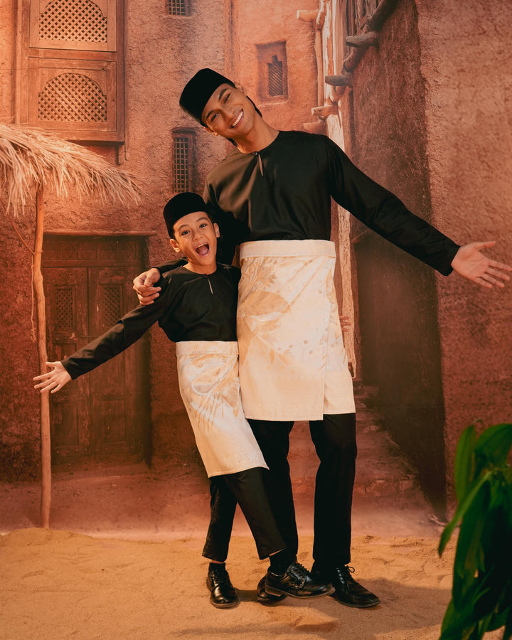 Bunga Seri Instant Sampin Kid - Offwhite & Gold