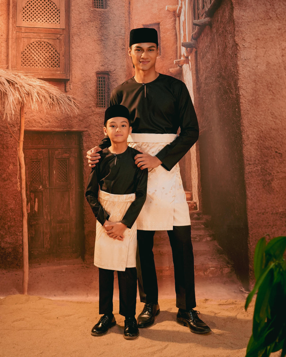 Bunga Seri Instant Sampin Adult - Offwhite & Gold - SampinExclusiveMy