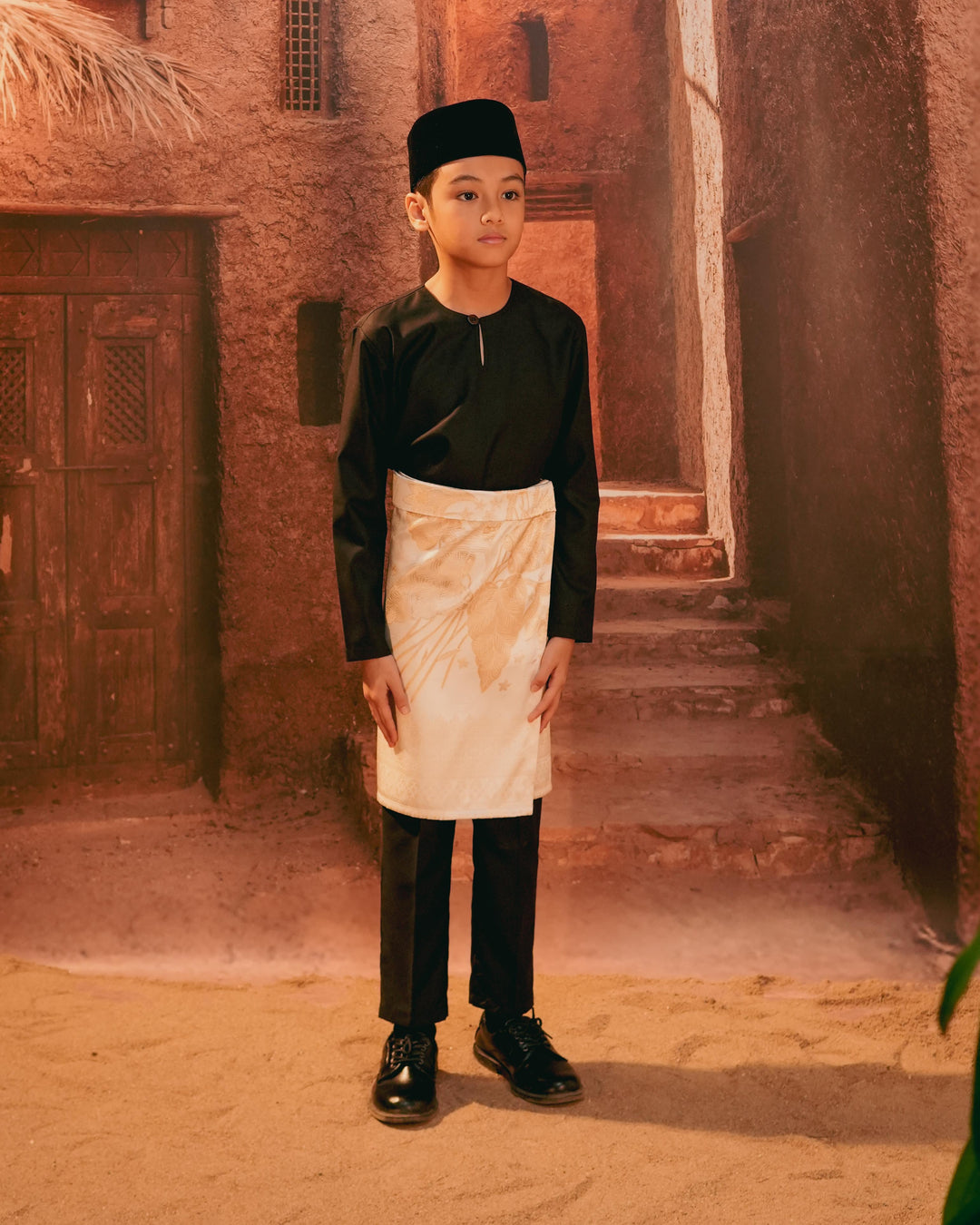 Bunga Seri Instant Sampin Kid - Offwhite & Gold