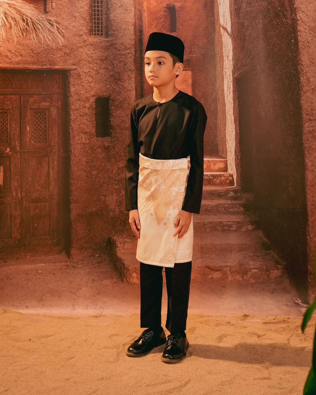 Bunga Seri Instant Sampin Kid - Offwhite & Gold