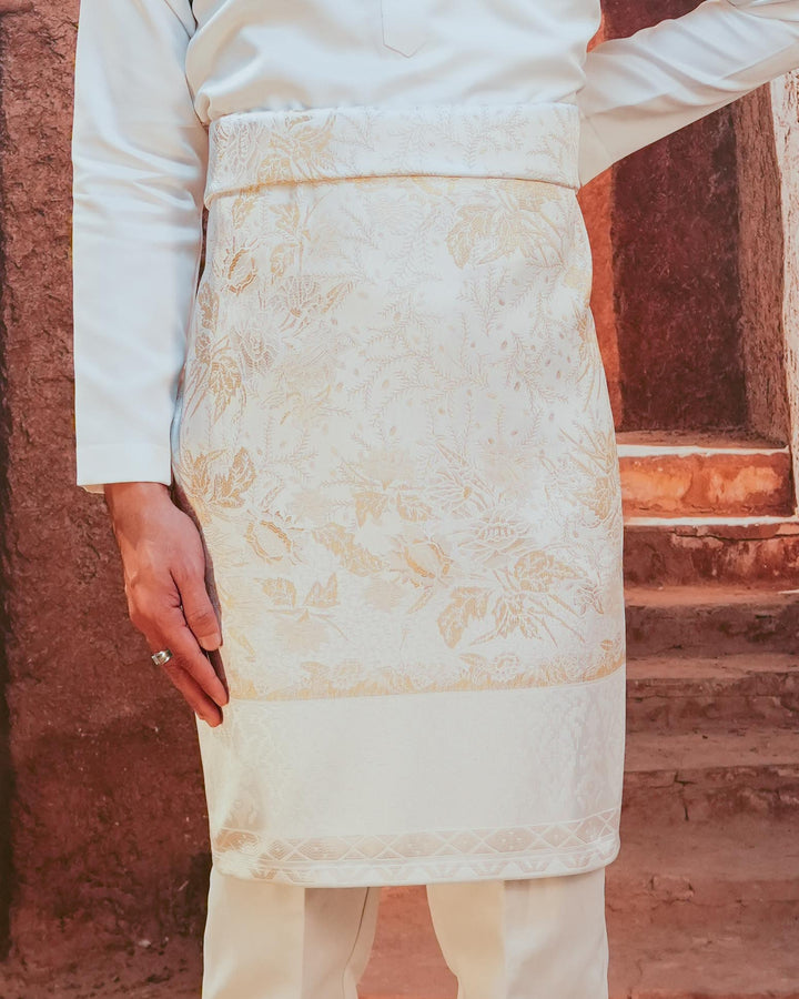 Seri Istana Original Sampin Adult - Offwhite & Soft Gold - SampinExclusiveMy