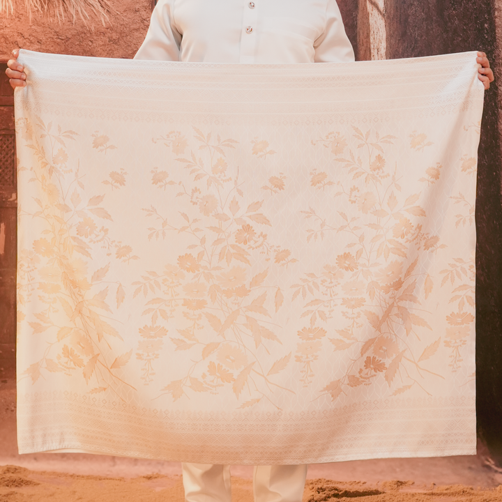 Seri Kenanga Original Sampin Adult - Offwhite & Gold