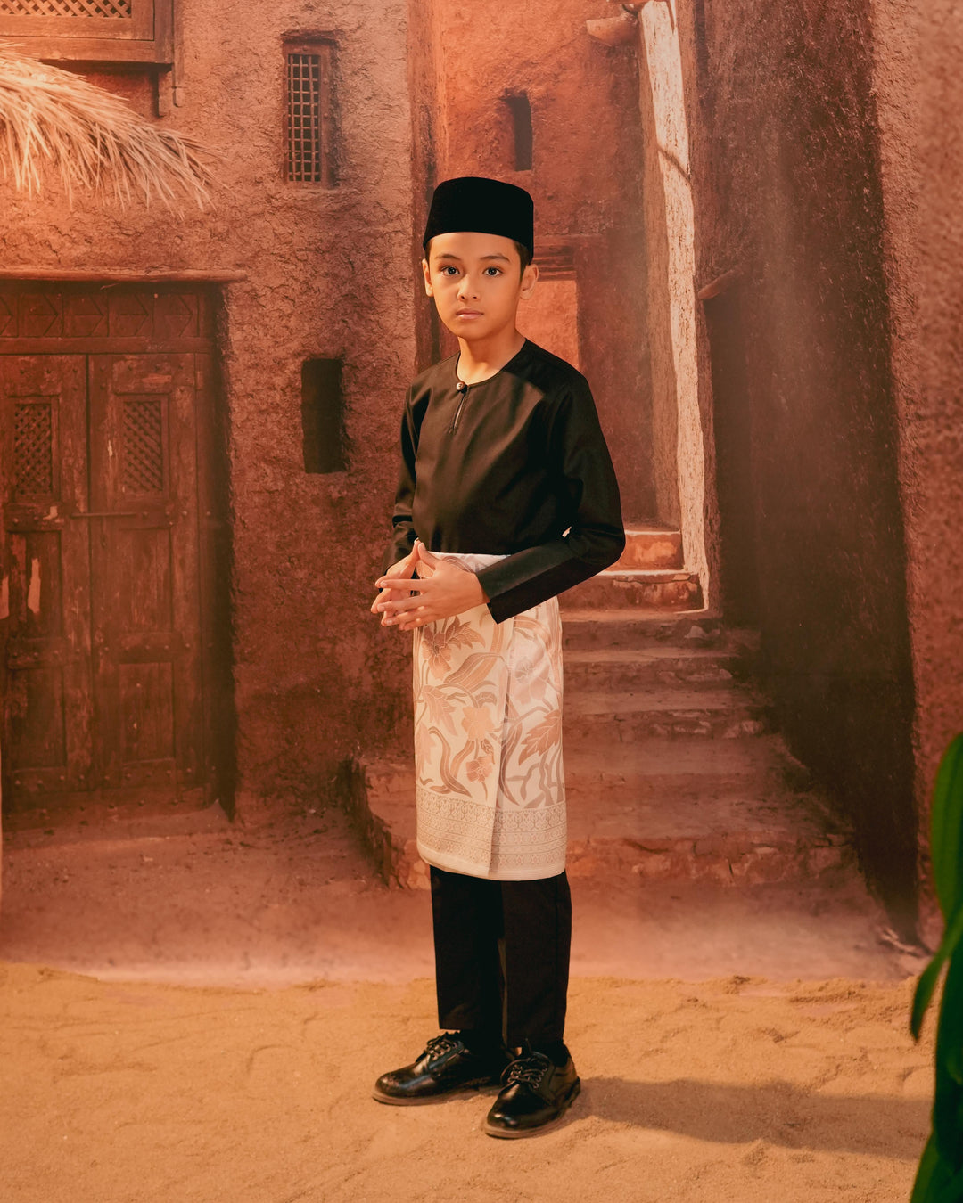 Anyaman Lestari Instant Sampin Kid - Soft Pink & Purple