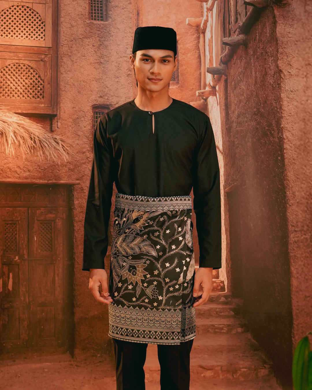 Bunga Seri Instant Sampin Adult - Black & Silver