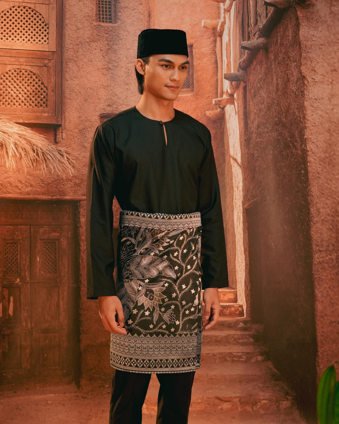 Bunga Seri Instant Sampin Adult - Black & Silver