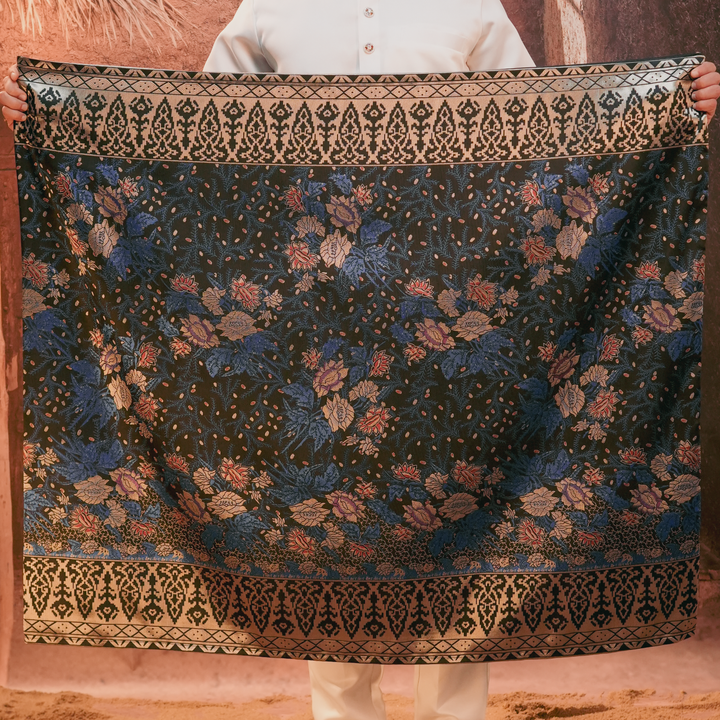 Seri Istana Original Sampin Adult - Navy Blue & Gold