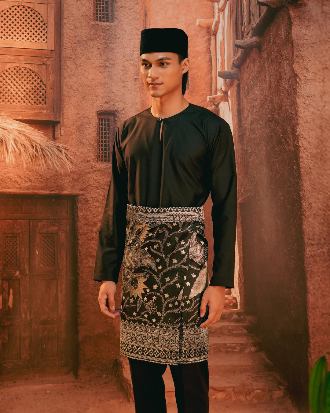 Bunga Seri Instant Sampin Adult - Black & Silver