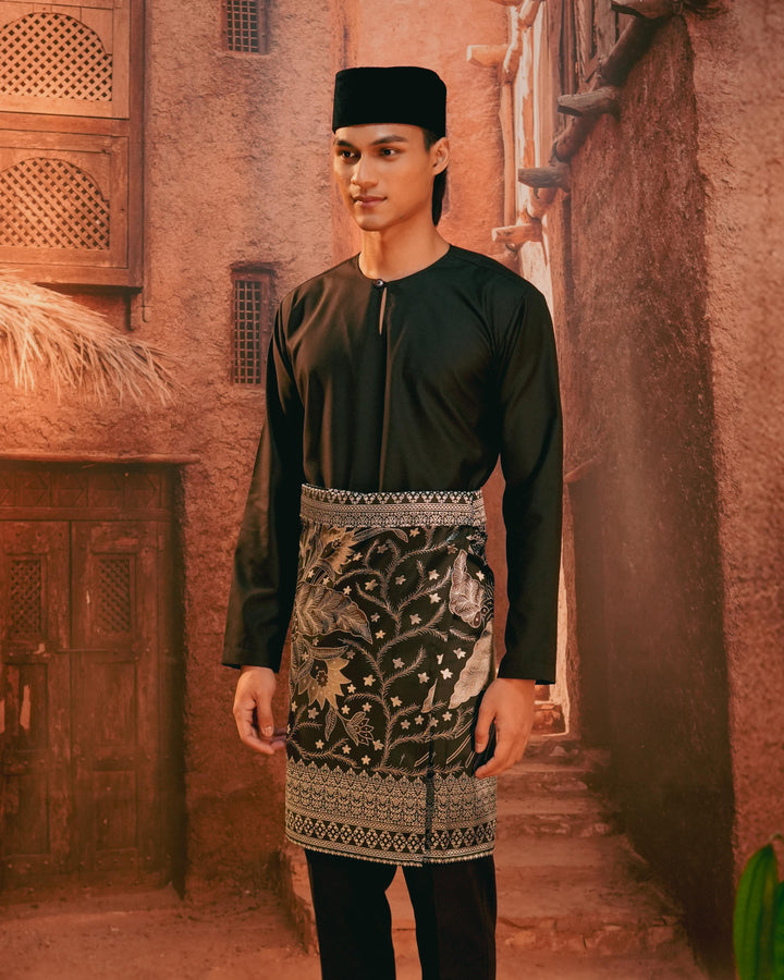 Bunga Seri Instant Sampin Adult - Black & Silver