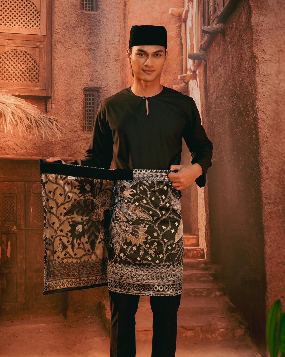 Bunga Seri Instant Sampin Adult - Black & Silver