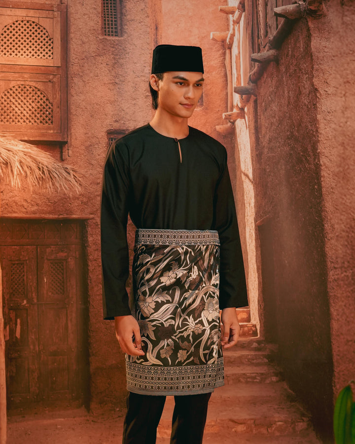 Anyaman Lestari Instant Sampin Adult - Black & Silver