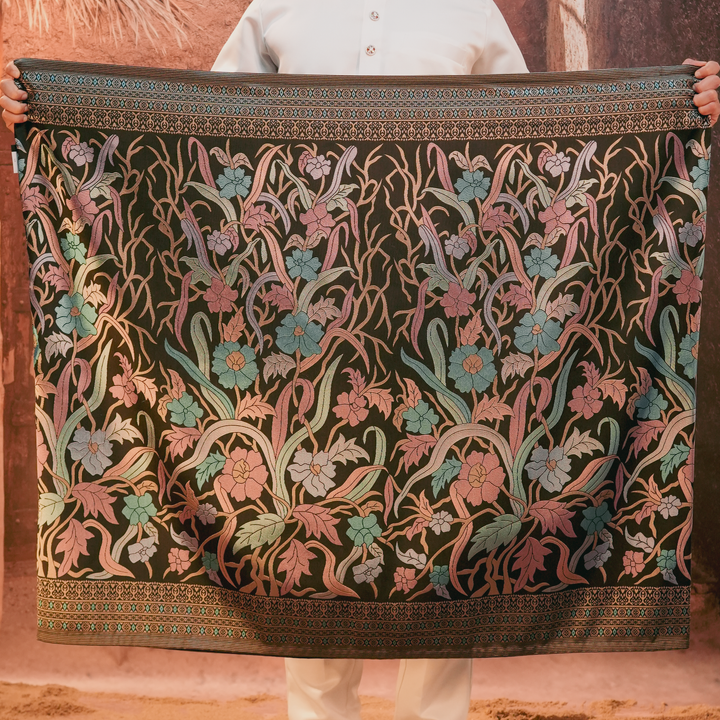 Anyaman Lestari Original Sampin Adult - Blue & Purple