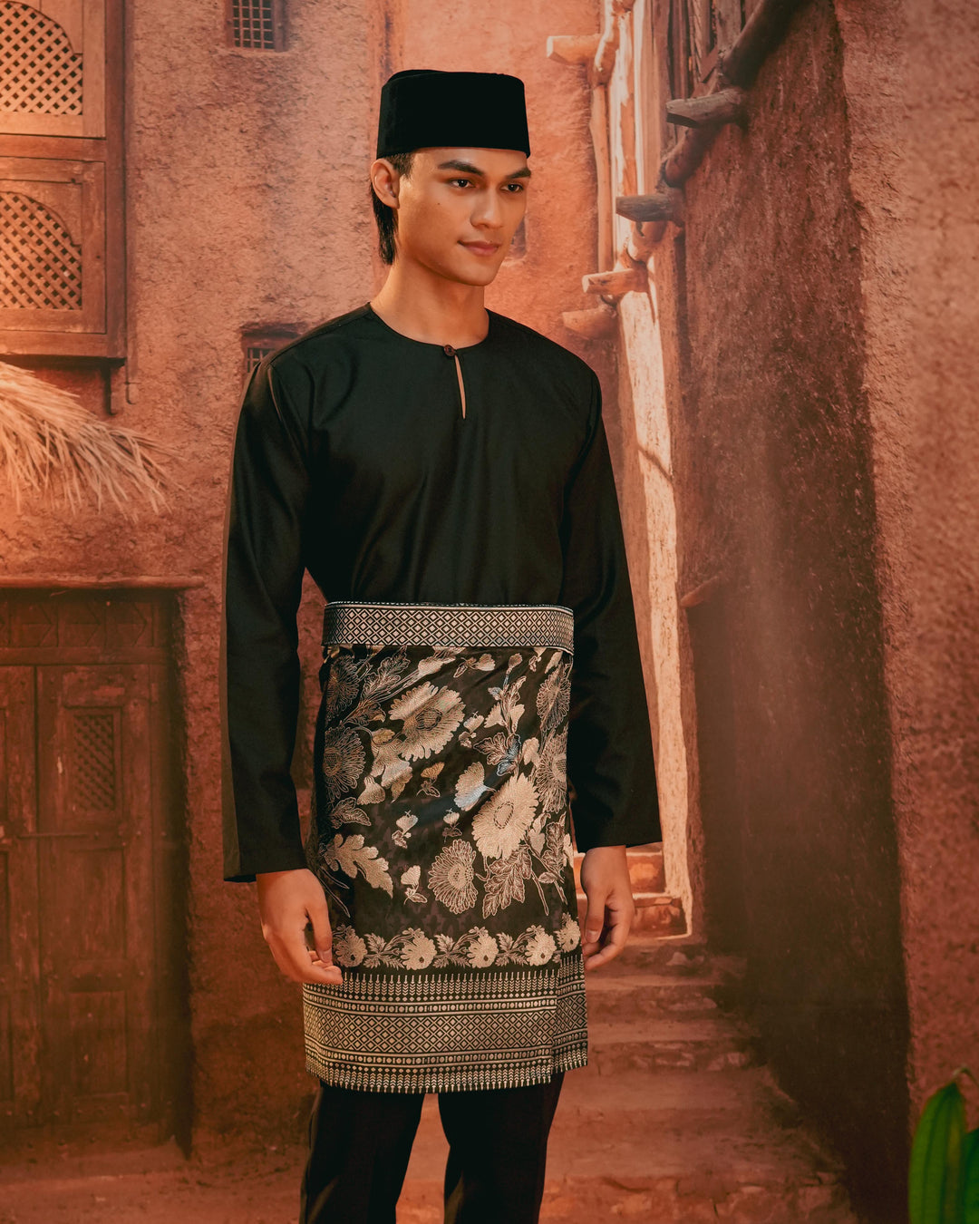 Kekwa Warisan Instant Sampin Adult - Black & Silver