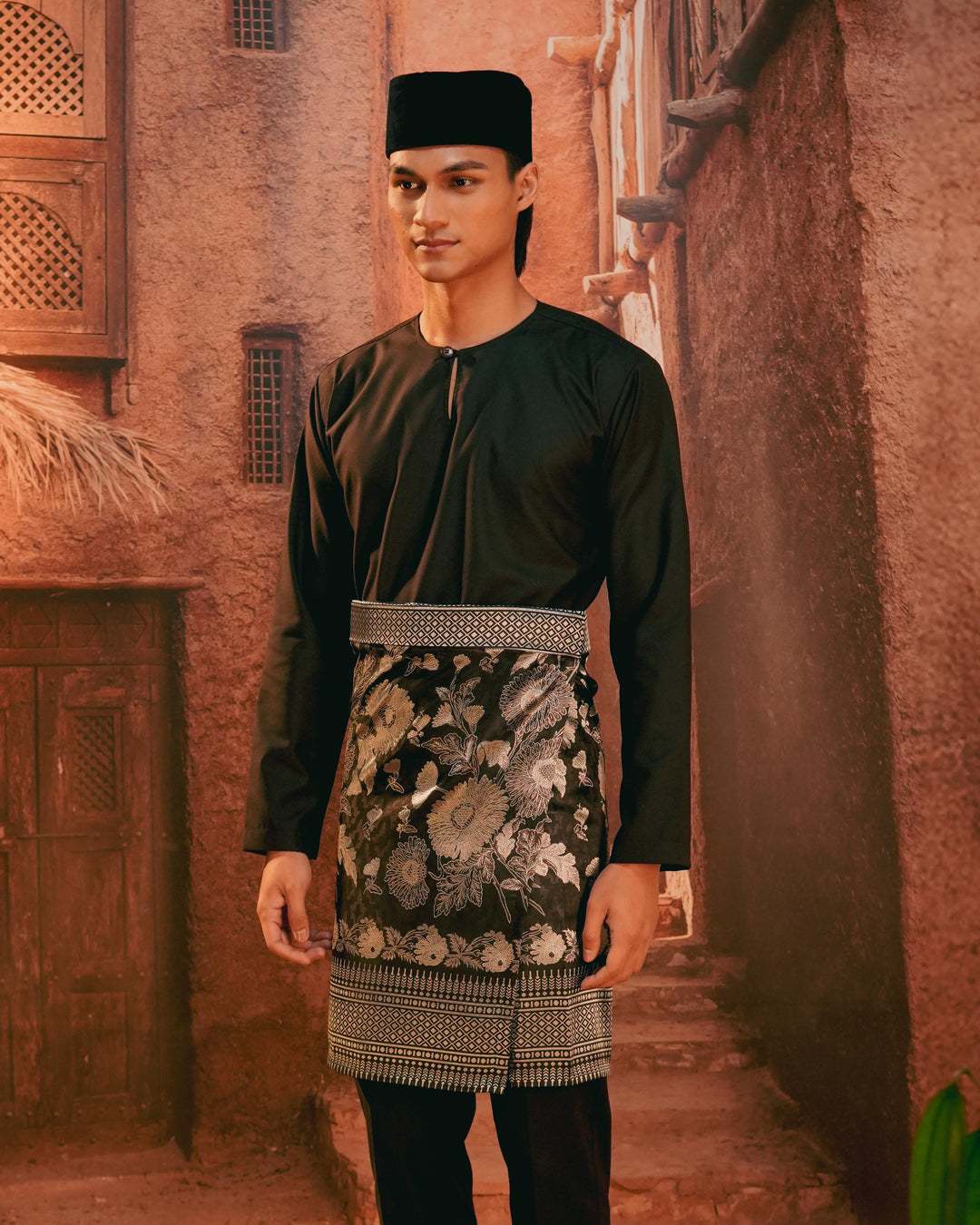 Kekwa Warisan Instant Sampin Adult - Black & Silver