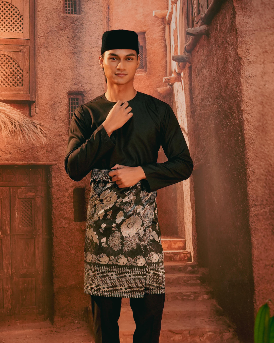 Kekwa Warisan Instant Sampin Adult - Black & Silver