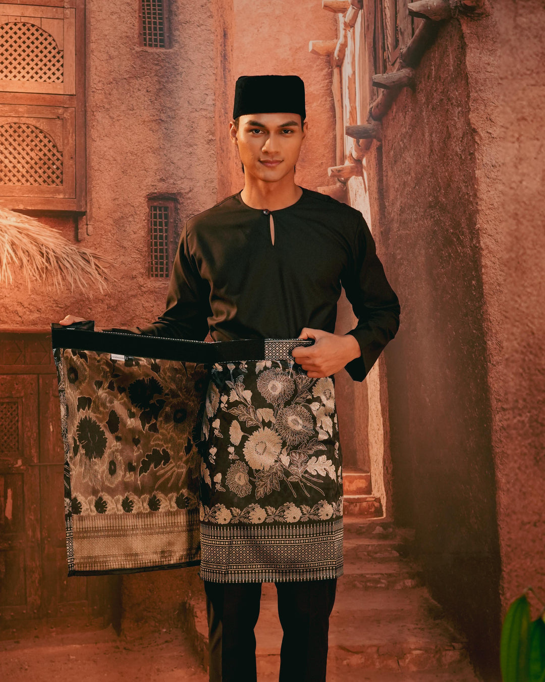 Kekwa Warisan Instant Sampin Adult - Black & Silver