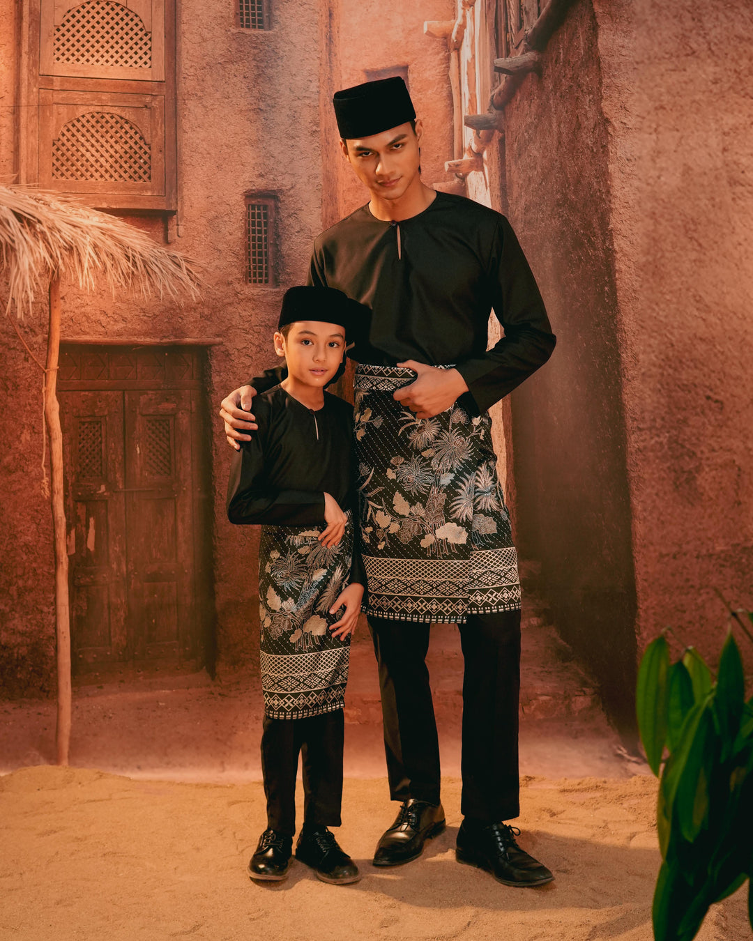 Purnama Instant Sampin Kid - Black & Silver