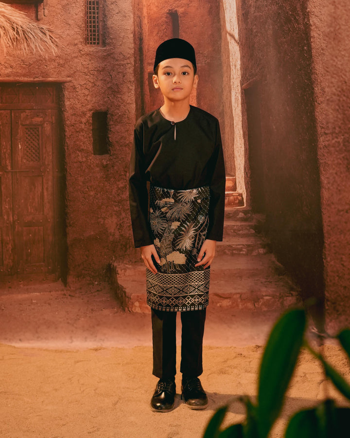 Purnama Instant Sampin Kid - Black & Silver