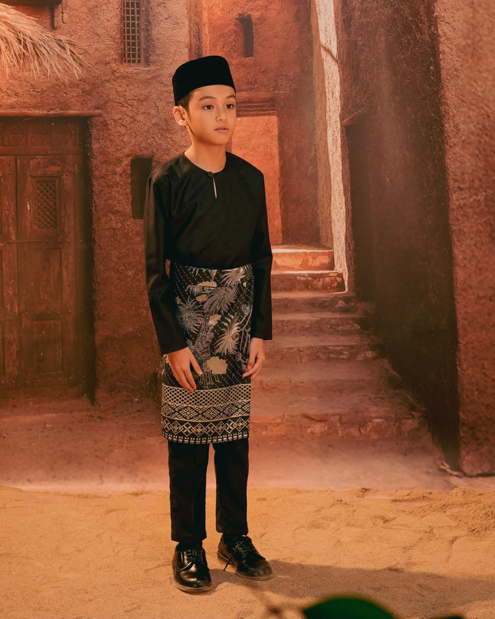 Purnama Instant Sampin Kid - Black & Silver