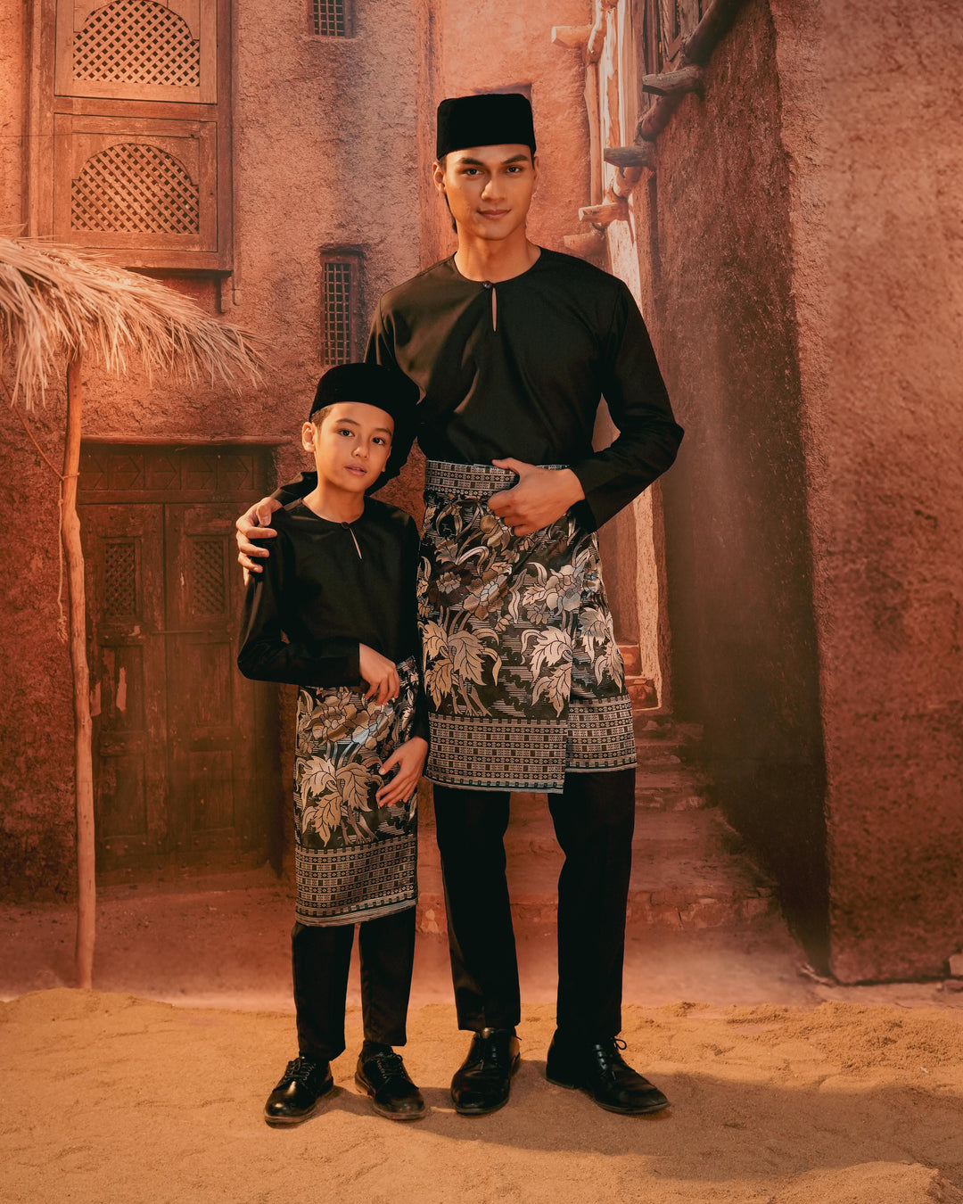 Bunga Raya Instant Sampin Kid - Black & Silver